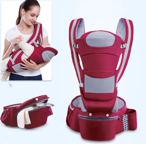 Multifunctional Baby Carrier with Waist Stool – Ergonomic, Comfortable & Adjustable for Babies 0-48 Months