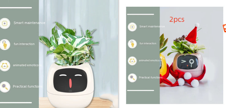 Smart Planter – AI-Powered Plant Care with 49+ Expressions, Smart Sensors, and Real-Time Water Monitoring