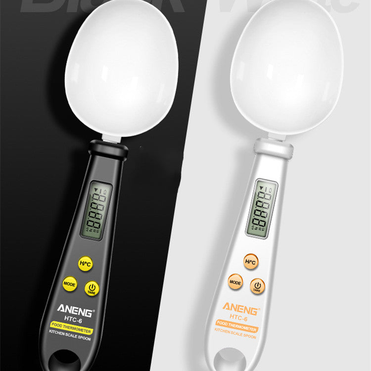 Multifunctional Digital Display Measuring Spoon and Scale – Kitchen Food Temperature and Weight Scale