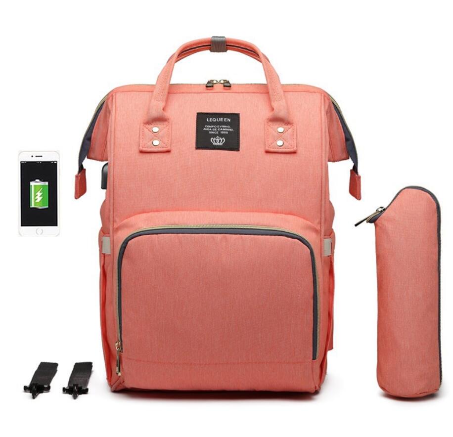 Mummy Bag with USB Port and Multi-Functional Design – Stylish and Practical Baby Care Backpack