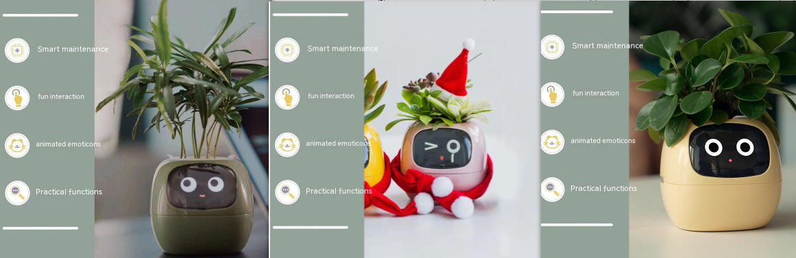 Smart Planter – AI-Powered Plant Care with 49+ Expressions, Smart Sensors, and Real-Time Water Monitoring