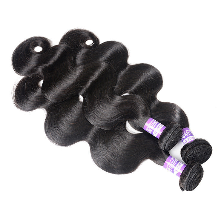100% Brazilian Human Hair Bundles with Lace Closure – Soft, Natural, and Durable