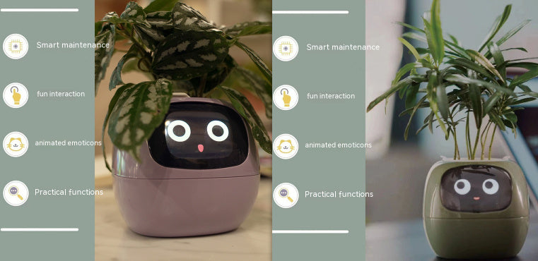 Smart Planter – AI-Powered Plant Care with 49+ Expressions, Smart Sensors, and Real-Time Water Monitoring