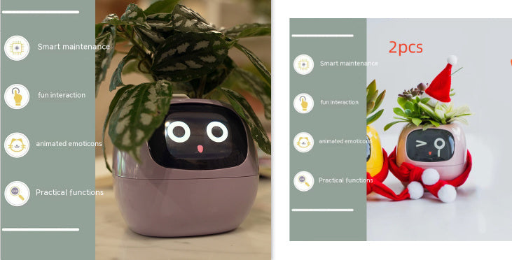 Smart Planter – AI-Powered Plant Care with 49+ Expressions, Smart Sensors, and Real-Time Water Monitoring