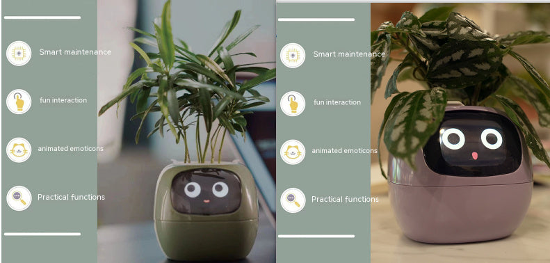 Smart Planter – AI-Powered Plant Care with 49+ Expressions, Smart Sensors, and Real-Time Water Monitoring