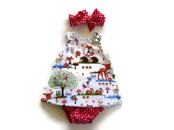 Baby Girl Three-Piece Suit - Shorts, Headband, and Dress Set