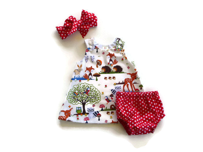 Baby Girl Three-Piece Suit - Shorts, Headband, and Dress Set