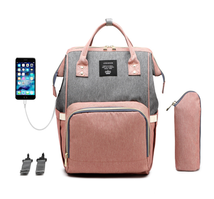 Mummy Bag with USB Port and Multi-Functional Design – Stylish and Practical Baby Care Backpack