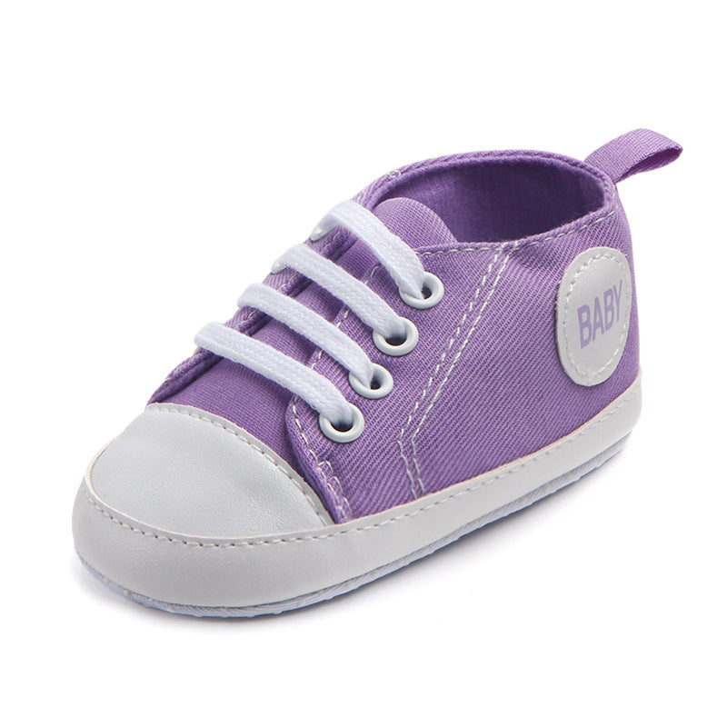 Canvas Classic Sports Sneakers - Soft Sole Anti-slip Baby Shoes for Infant & Toddler