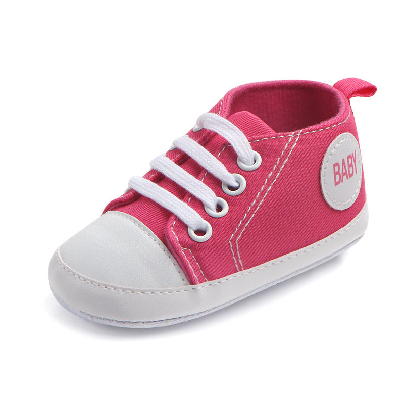 Canvas Classic Sports Sneakers - Soft Sole Anti-slip Baby Shoes for Infant & Toddler