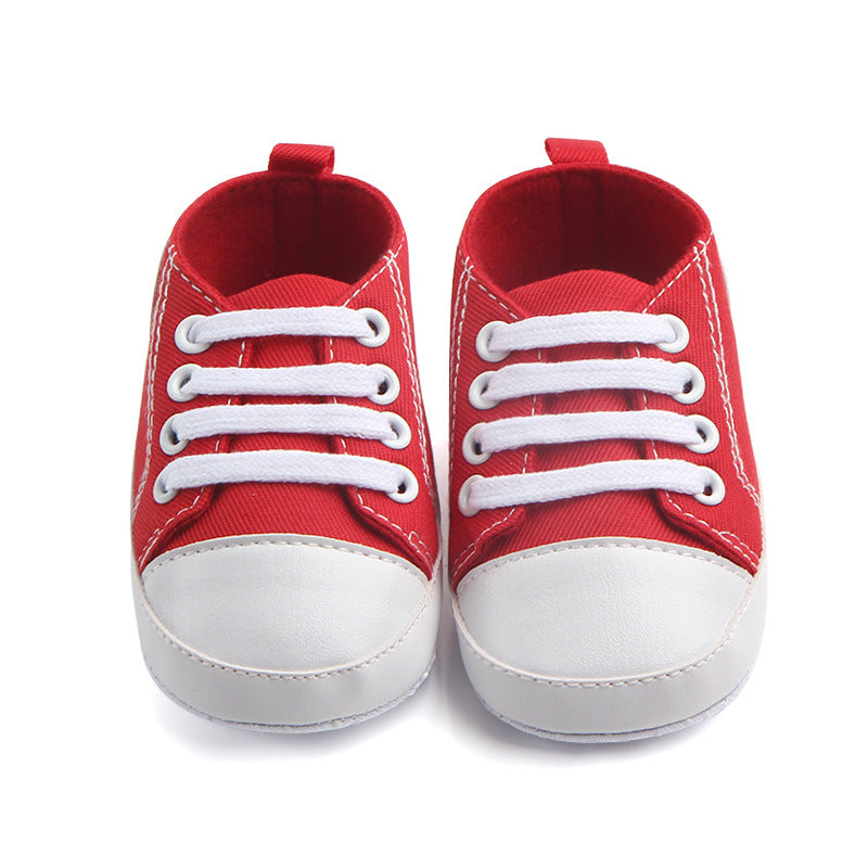 Canvas Classic Sports Sneakers - Soft Sole Anti-slip Baby Shoes for Infant & Toddler