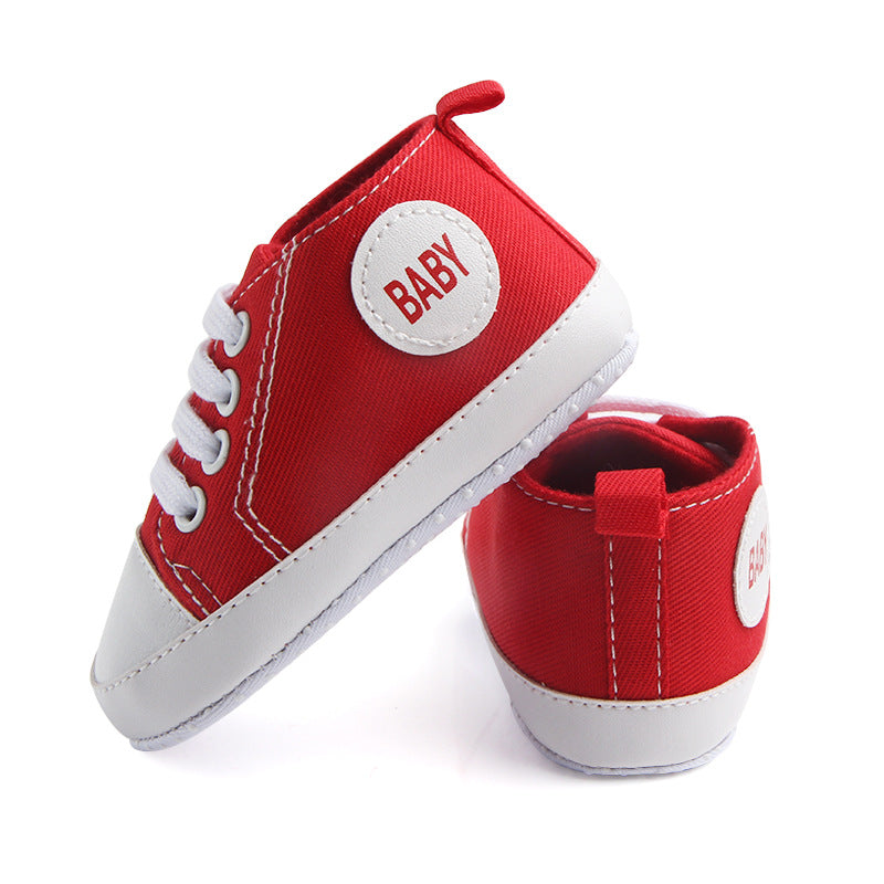 Canvas Classic Sports Sneakers - Soft Sole Anti-slip Baby Shoes for Infant & Toddler