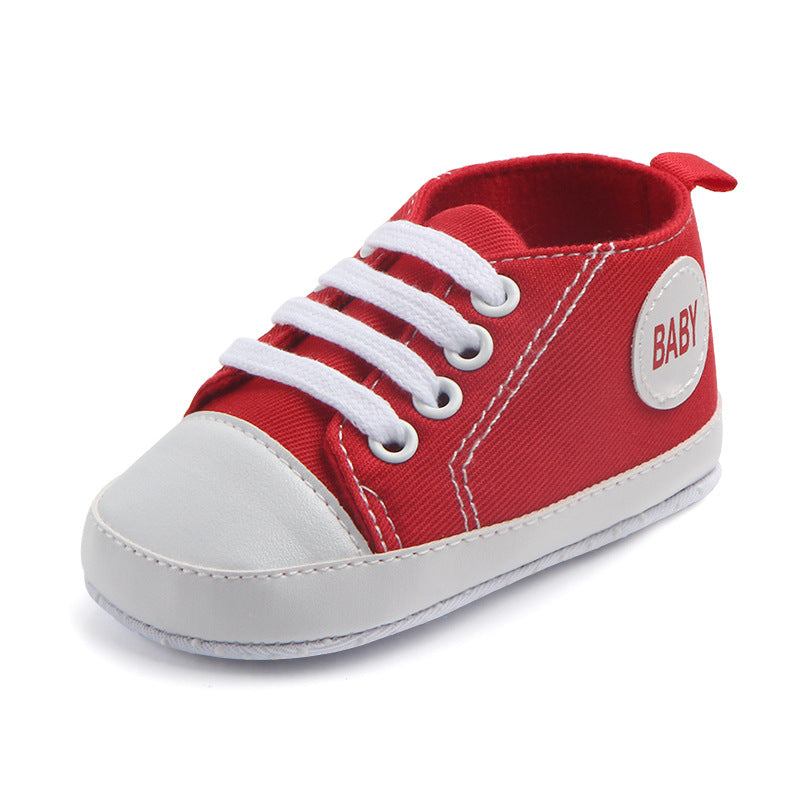 Canvas Classic Sports Sneakers - Soft Sole Anti-slip Baby Shoes for Infant & Toddler