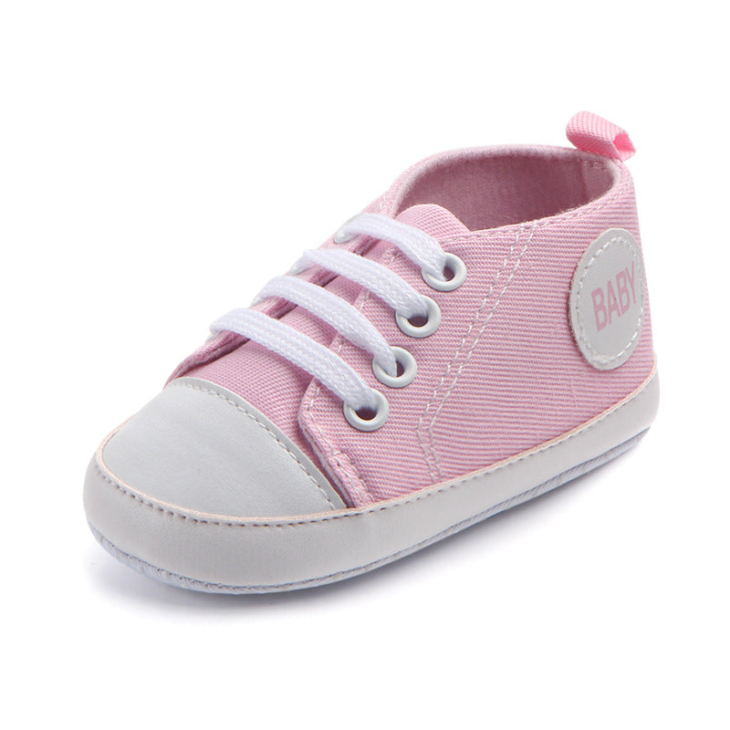 Canvas Classic Sports Sneakers - Soft Sole Anti-slip Baby Shoes for Infant & Toddler