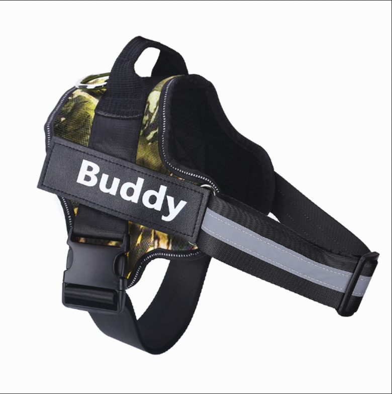 Personalised No-Pull Dog Harness – Reflective, Adjustable & Breathable Vest for Small to Large Dogs