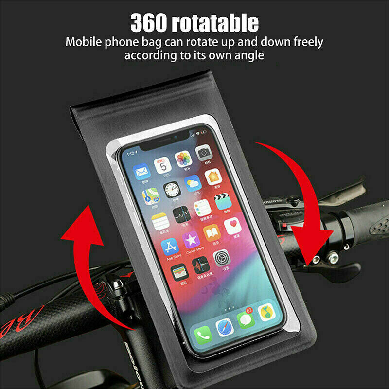 Bicycle & Motorbike Waterproof Phone Case Mount – 360° Rotating Holder