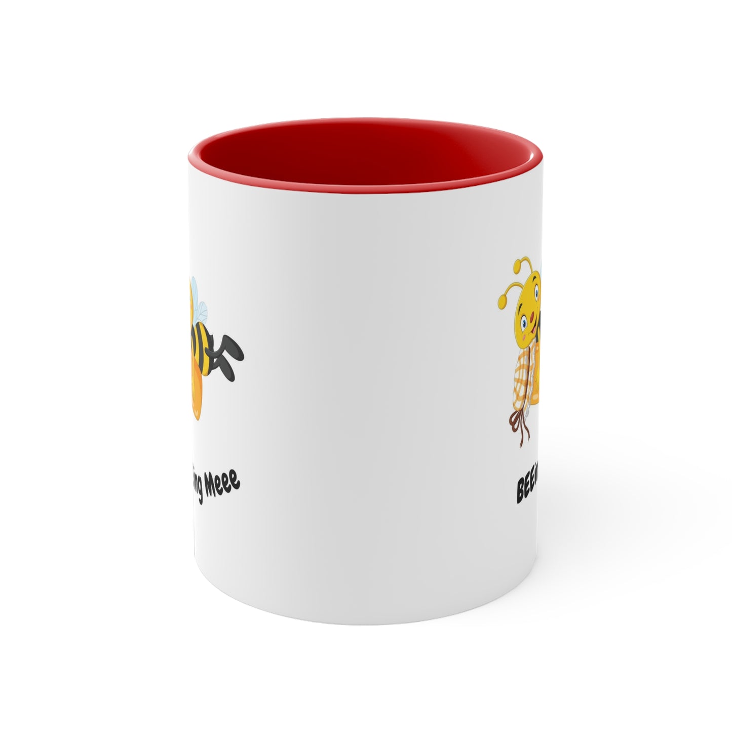 Customizable Accent Coffee Mug – 11oz Ceramic Mug with Vibrant Colours