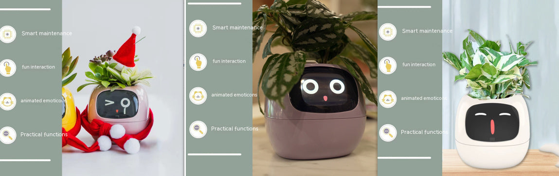 Smart Planter – AI-Powered Plant Care with 49+ Expressions, Smart Sensors, and Real-Time Water Monitoring