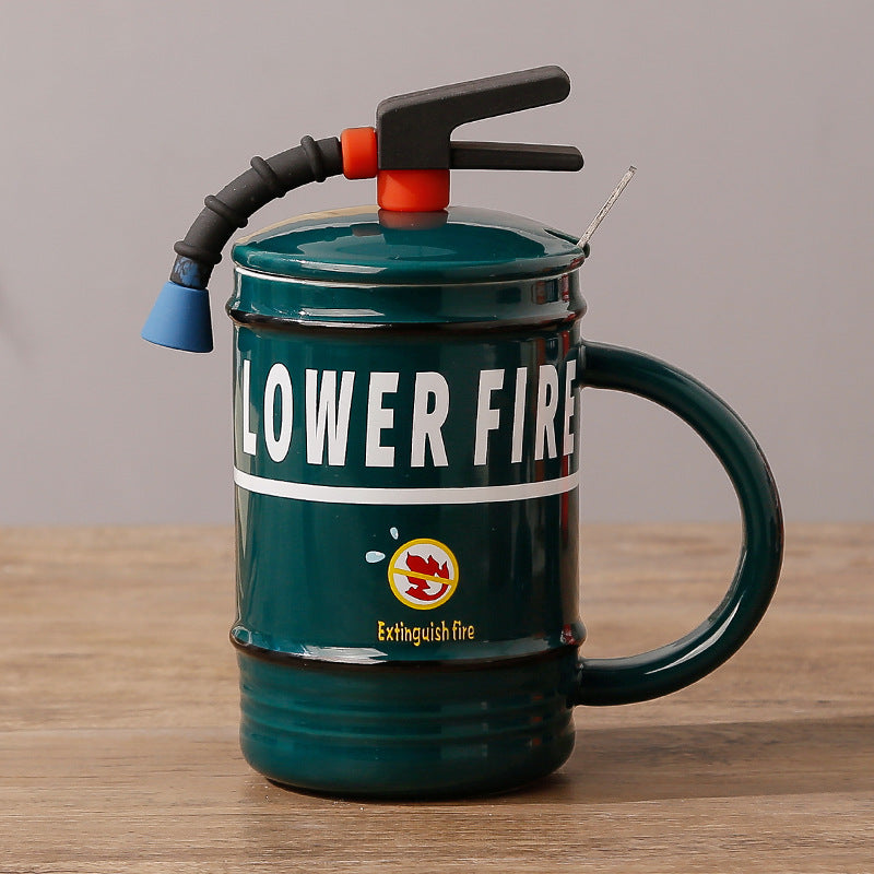 Funny Fire Extinguisher Mug | Creative Ceramic Mug 480ml - Perfect Gift for Firefighter Enthusiasts