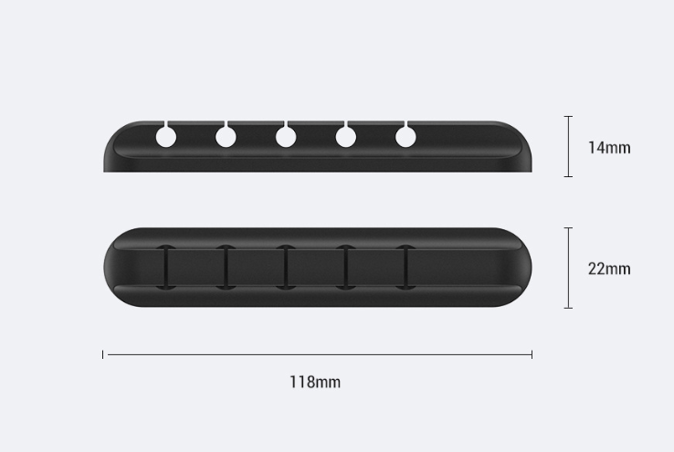 Silicone Cable Management Clamp – Desktop Organiser for Wires