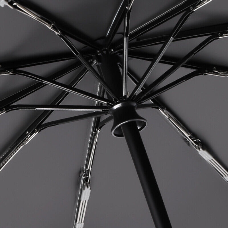 30-Bones Windproof Automatic Folding Umbrella – Strong 105CM Reinforced Travel Umbrella for Men & Women