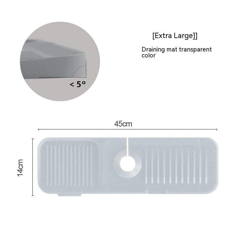 Silicone Faucet Splash Guard Mat – Waterproof Anti-Splash Drain Pad for Kitchen & Bathroom
