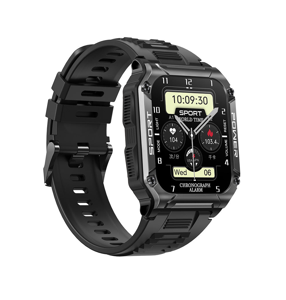 Smartwatch with 1.95” Screen, Bluetooth Calling, and Compass – IP68 Waterproof