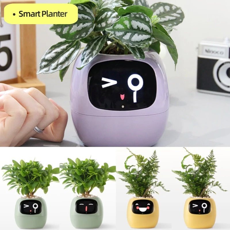 Smart Planter – AI-Powered Plant Care with 49+ Expressions, Smart Sensors, and Real-Time Water Monitoring