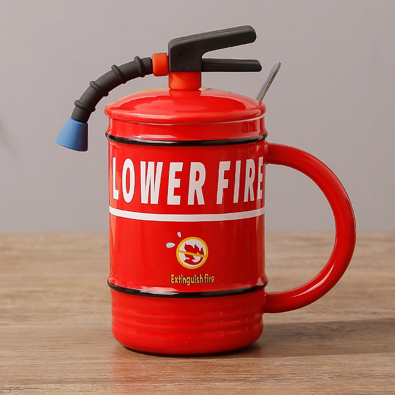 Funny Fire Extinguisher Mug | Creative Ceramic Mug 480ml - Perfect Gift for Firefighter Enthusiasts