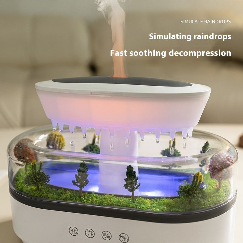 Raindrop Micro Landscape Aroma Diffuser - Humidifier for Bedroom & Household