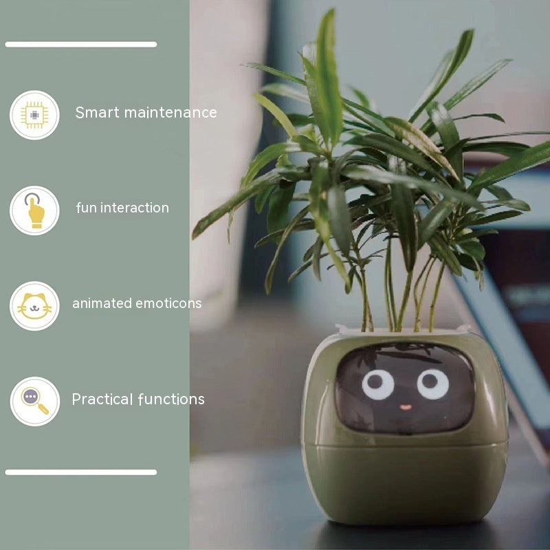 Smart Planter – AI-Powered Plant Care with 49+ Expressions, Smart Sensors, and Real-Time Water Monitoring