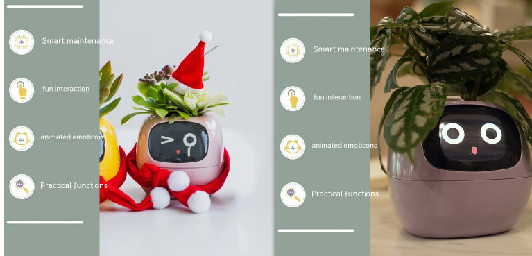 Smart Planter – AI-Powered Plant Care with 49+ Expressions, Smart Sensors, and Real-Time Water Monitoring