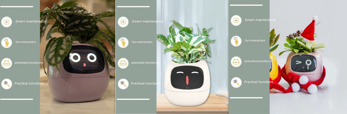Smart Planter – AI-Powered Plant Care with 49+ Expressions, Smart Sensors, and Real-Time Water Monitoring