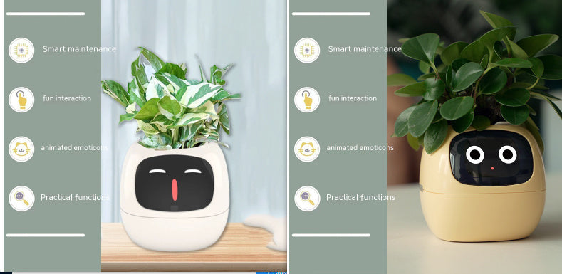 Smart Planter – AI-Powered Plant Care with 49+ Expressions, Smart Sensors, and Real-Time Water Monitoring