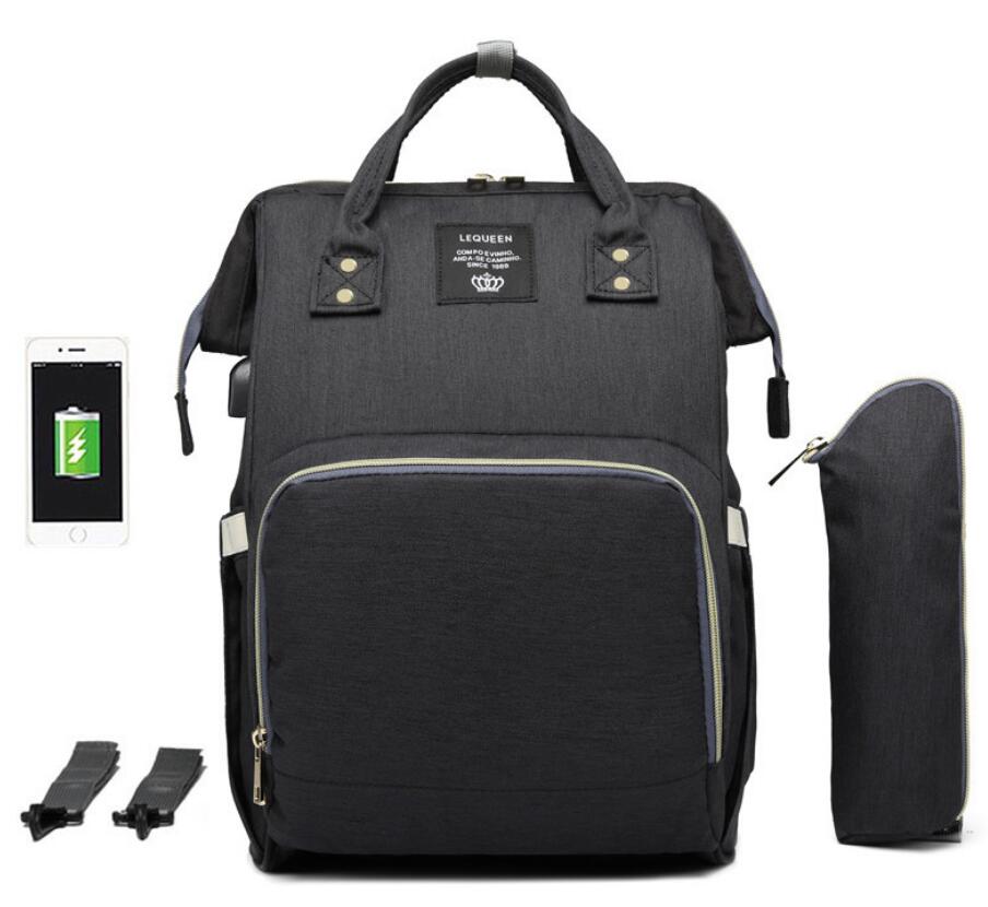 Mummy Bag with USB Port and Multi-Functional Design – Stylish and Practical Baby Care Backpack