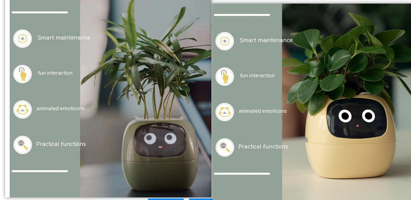 Smart Planter – AI-Powered Plant Care with 49+ Expressions, Smart Sensors, and Real-Time Water Monitoring