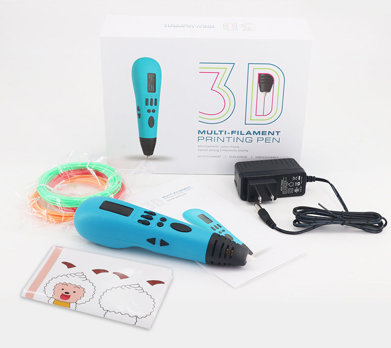 Luxury 3D Printing Pen with 1.75mm Filament – DIY Creative Drawing Pen for Kids