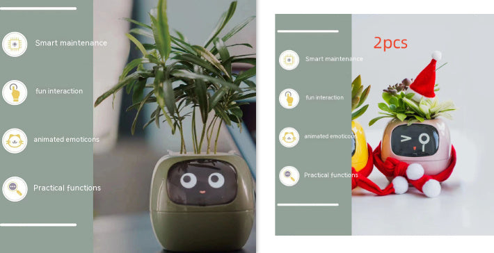 Smart Planter – AI-Powered Plant Care with 49+ Expressions, Smart Sensors, and Real-Time Water Monitoring