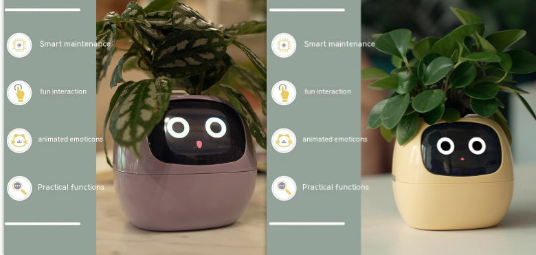 Smart Planter – AI-Powered Plant Care with 49+ Expressions, Smart Sensors, and Real-Time Water Monitoring