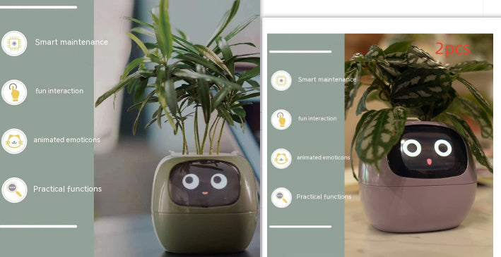 Smart Planter – AI-Powered Plant Care with 49+ Expressions, Smart Sensors, and Real-Time Water Monitoring