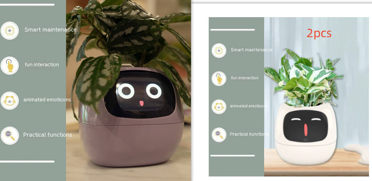Smart Planter – AI-Powered Plant Care with 49+ Expressions, Smart Sensors, and Real-Time Water Monitoring