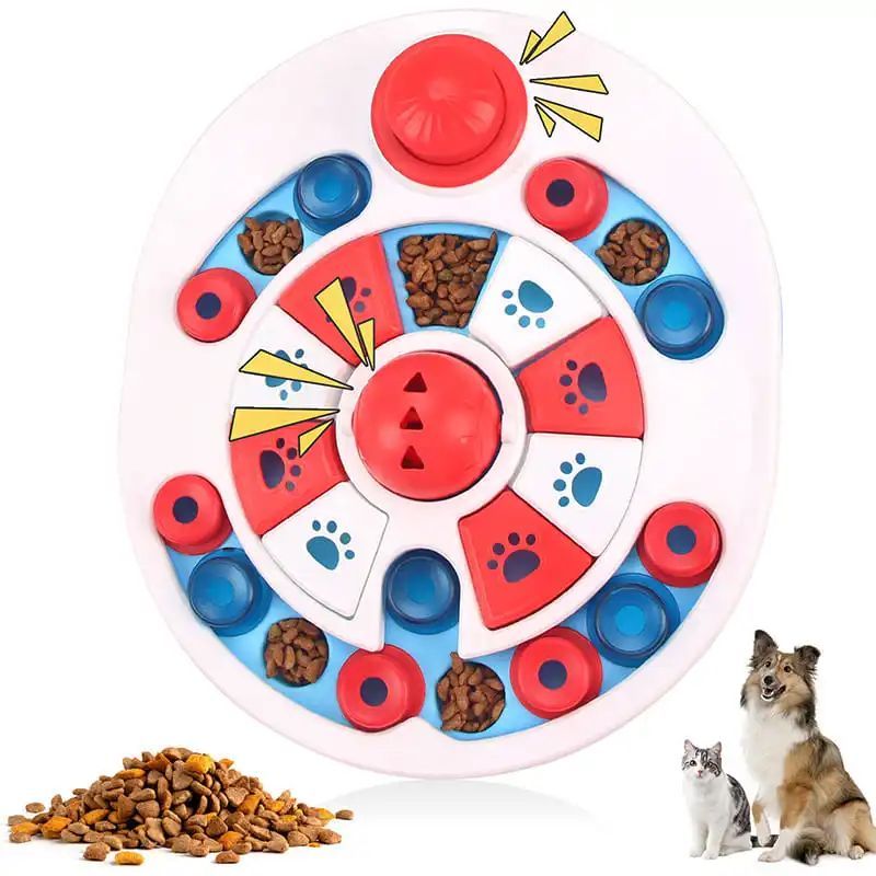 Interactive Dog Puzzle Toy with Spherical Bells - 24 Hidden Food Locations for Training & Mental Stimulation