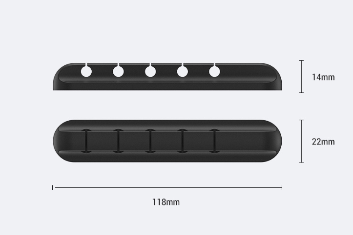 Silicone Cable Management Clamp – Desktop Organiser for Wires