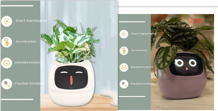 Smart Planter – AI-Powered Plant Care with 49+ Expressions, Smart Sensors, and Real-Time Water Monitoring