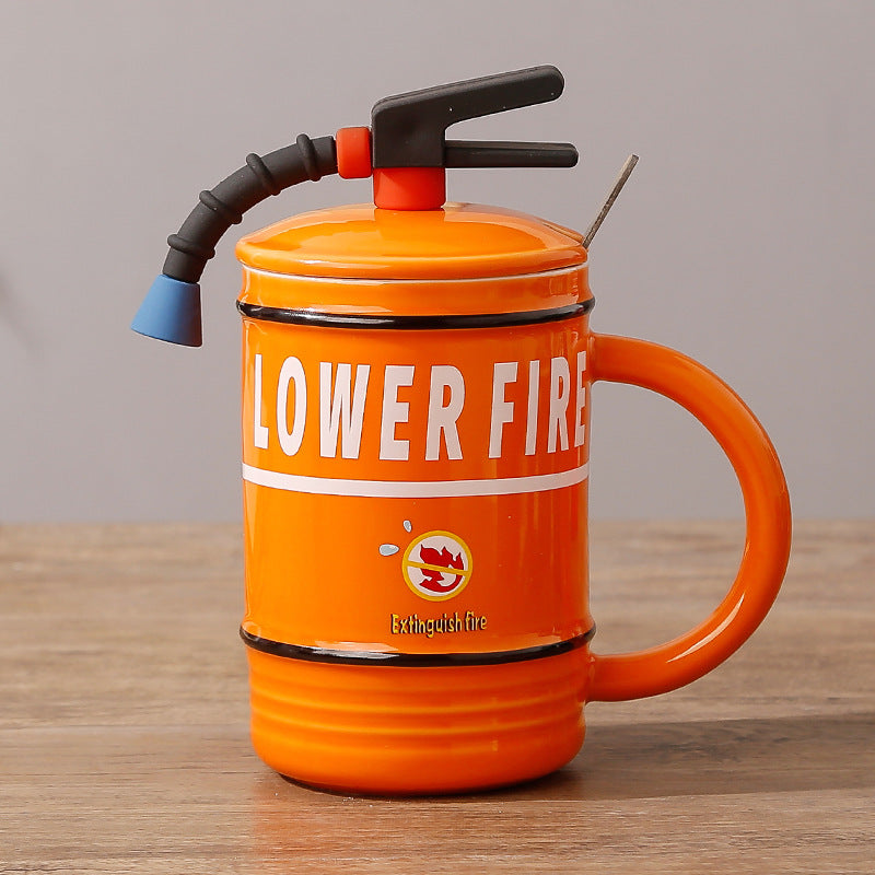 Funny Fire Extinguisher Mug | Creative Ceramic Mug 480ml - Perfect Gift for Firefighter Enthusiasts