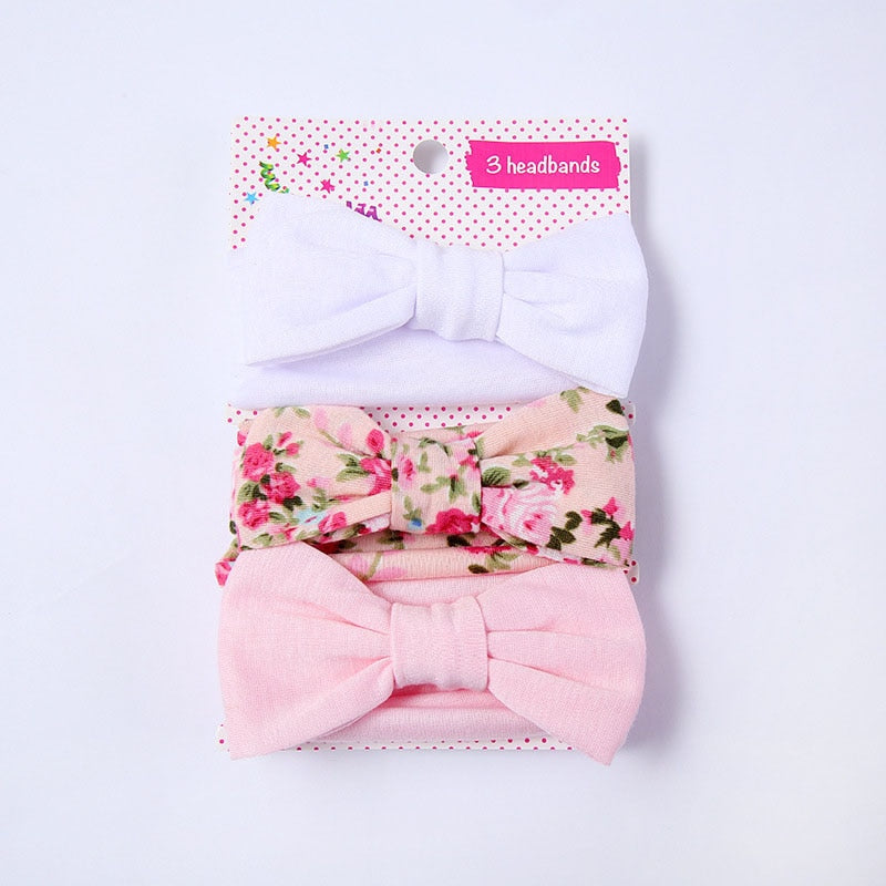 Soft Nylon Elastic Baby Headband Set: Stylish Bows for Newborn Girls - Everything Amazing