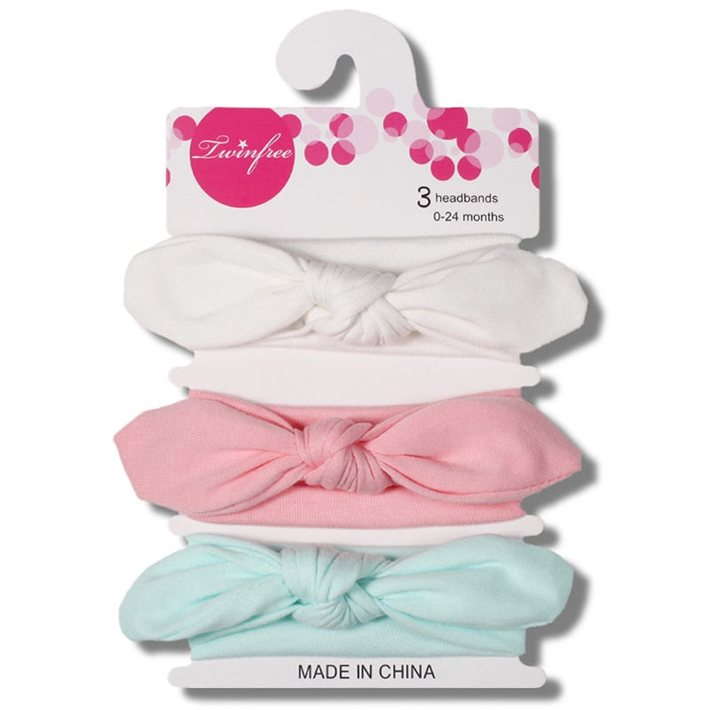 Soft Nylon Elastic Baby Headband Set: Stylish Bows for Newborn Girls - Everything Amazing