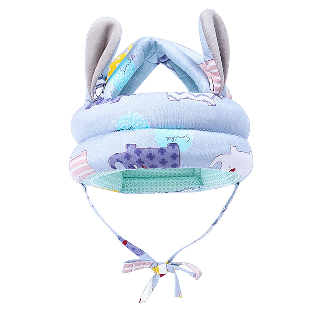 Blue sun hat with chin strap