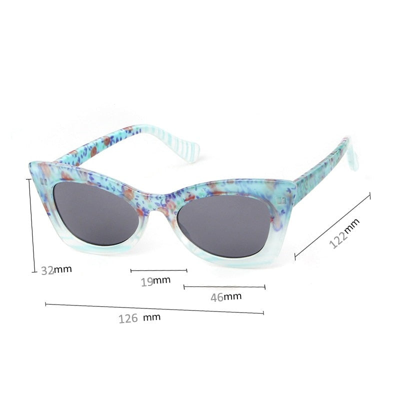 BLue Cat Eye Sunglasses