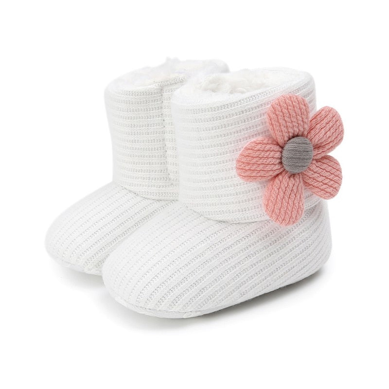 Adorable fall baby booties